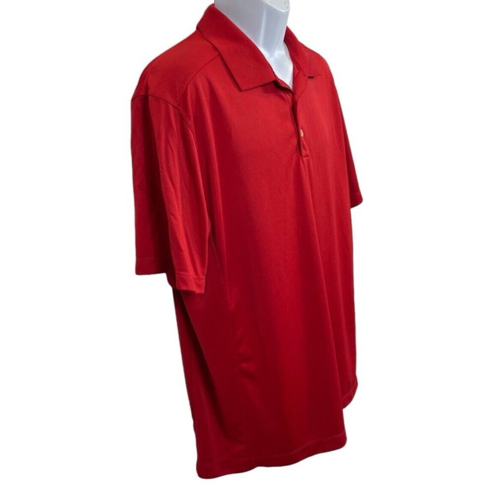Nike Golf Men's Red Short Sleeve Dri-Fit Polo Shirt SZ XL